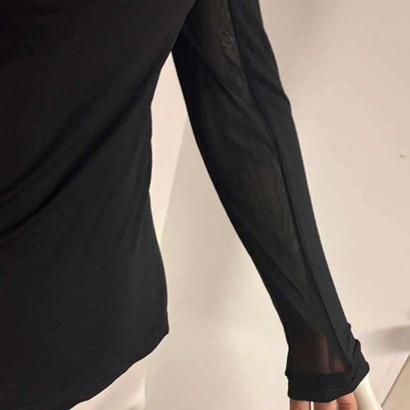 Kastel Denmark Black Long Sleeve Top with Blue Zipper - Picture 4 of 10